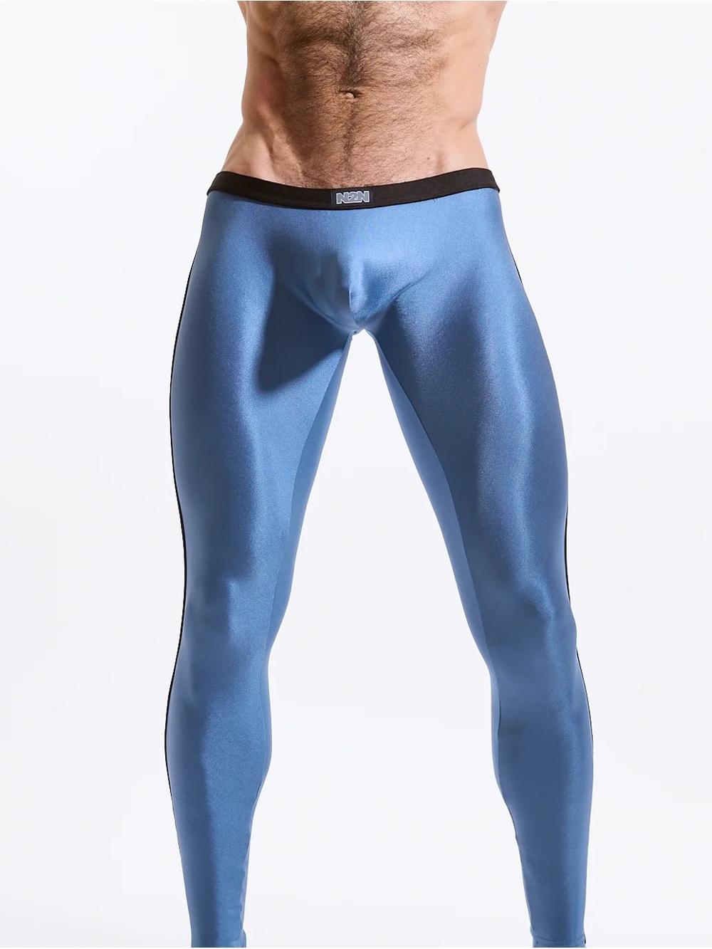 N2N Bodywear Dolphin Spandex Tights Blue Sea Men’s Small
